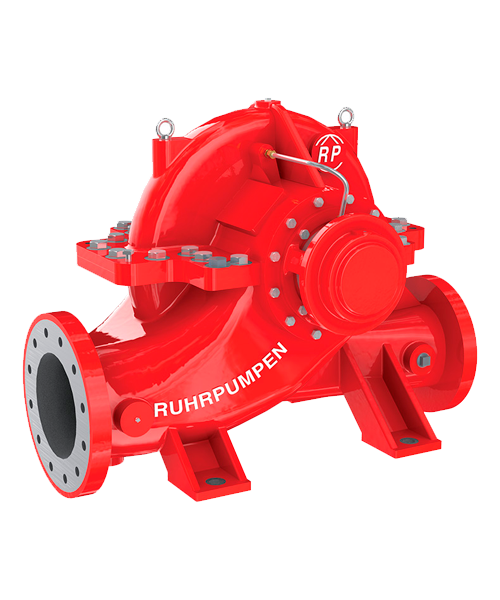 Bomba contra incendios carcasa partida